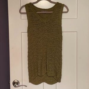 Olive green sweater vest